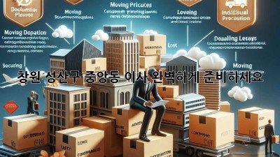 창원 성산구 중앙동 이사, 완벽하게 준비하세요!